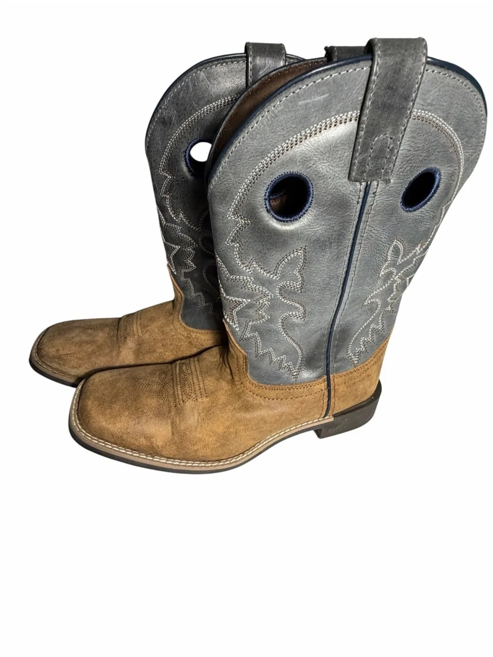 Smoky Mountain Mens Santa Fe PerformaWestern Pull-On Boots  6,5